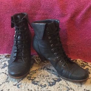 Jeffrey Campbell Victorian style Leather Boots